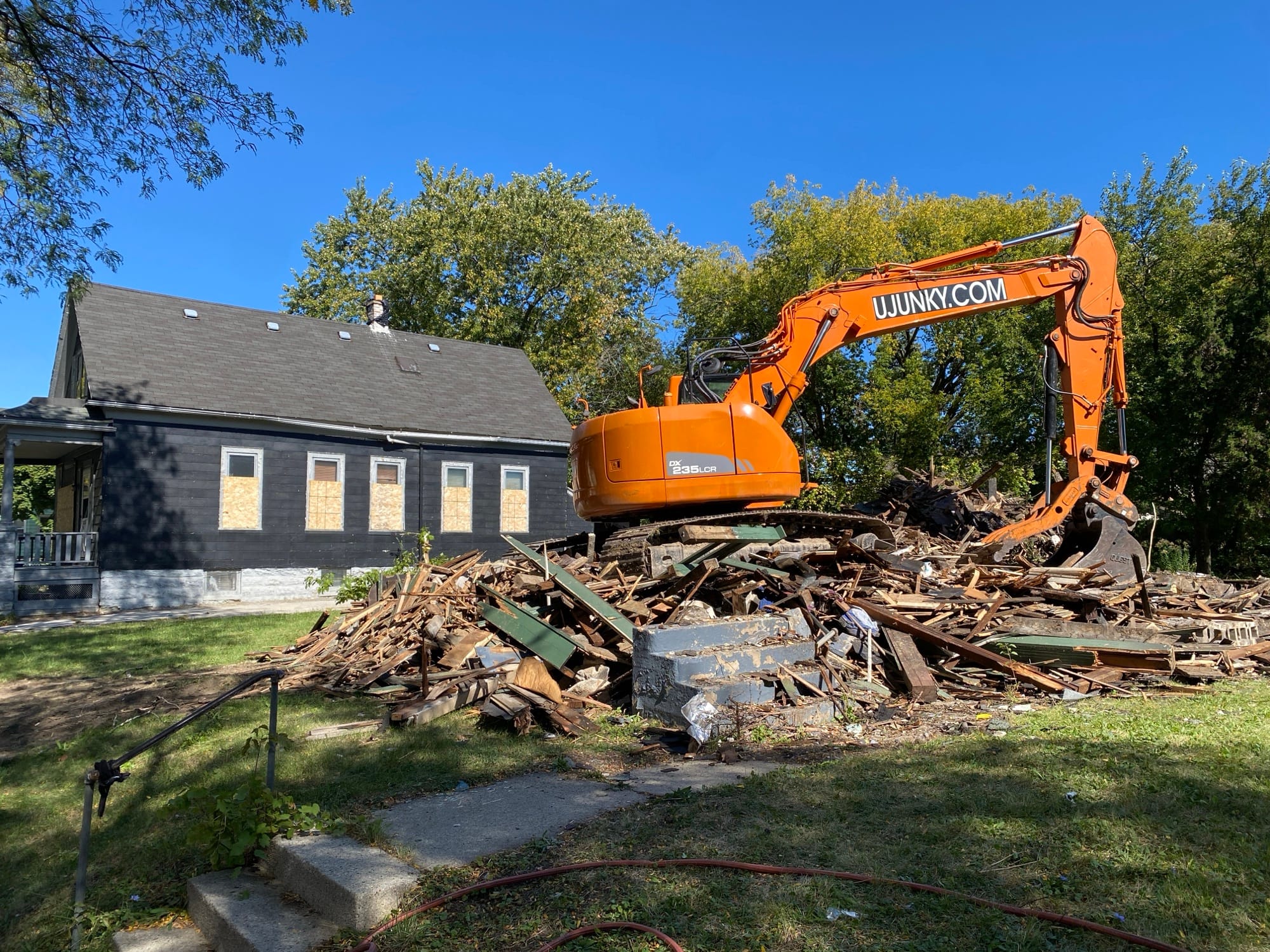 House demolition project in Milwaukee